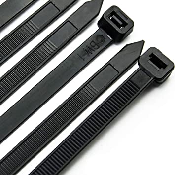 Tyrap - bundelband 370 x 7,6 mm - zwart (100 stuks) - Tyraps - 3BUTE