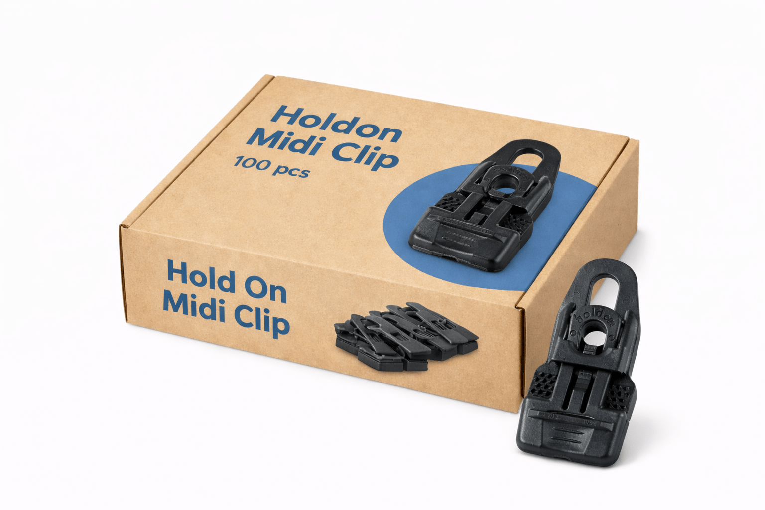 Holdon® Clip MIDI · zwart - Holdon clip - 3BUTE
