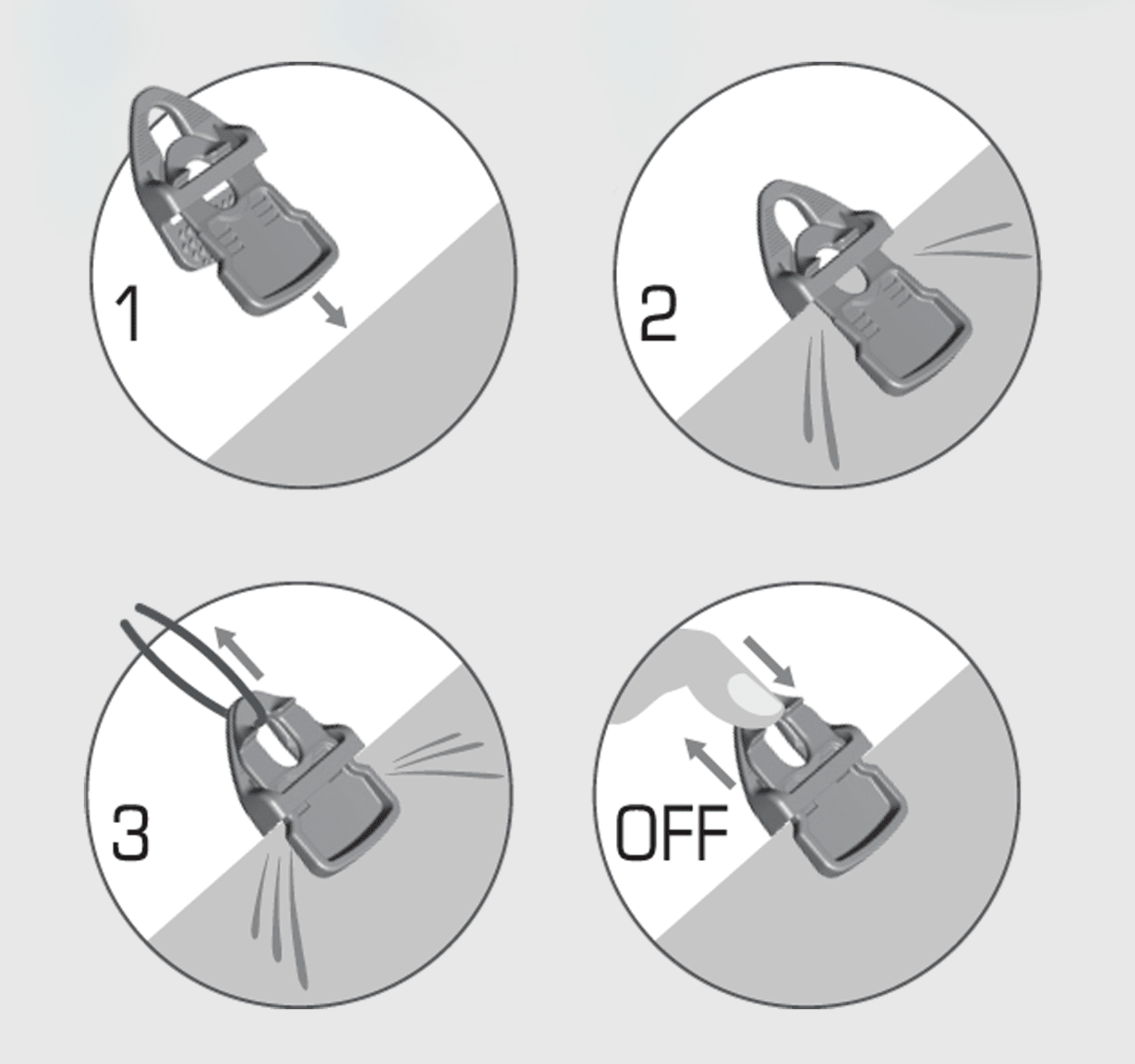 Holdon® Clip MIDI · wit - Holdon clip - 3BUTE