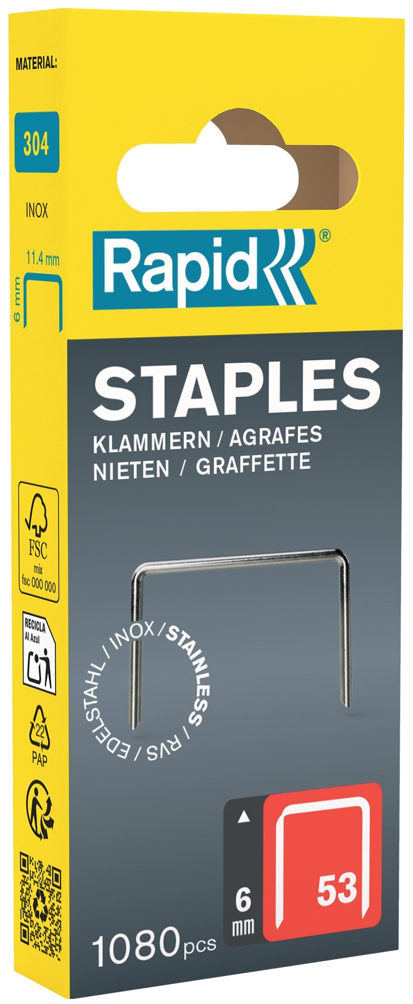 Nieten 53/6 mm RVS 1.080 stuks - Tools - 3BUTE