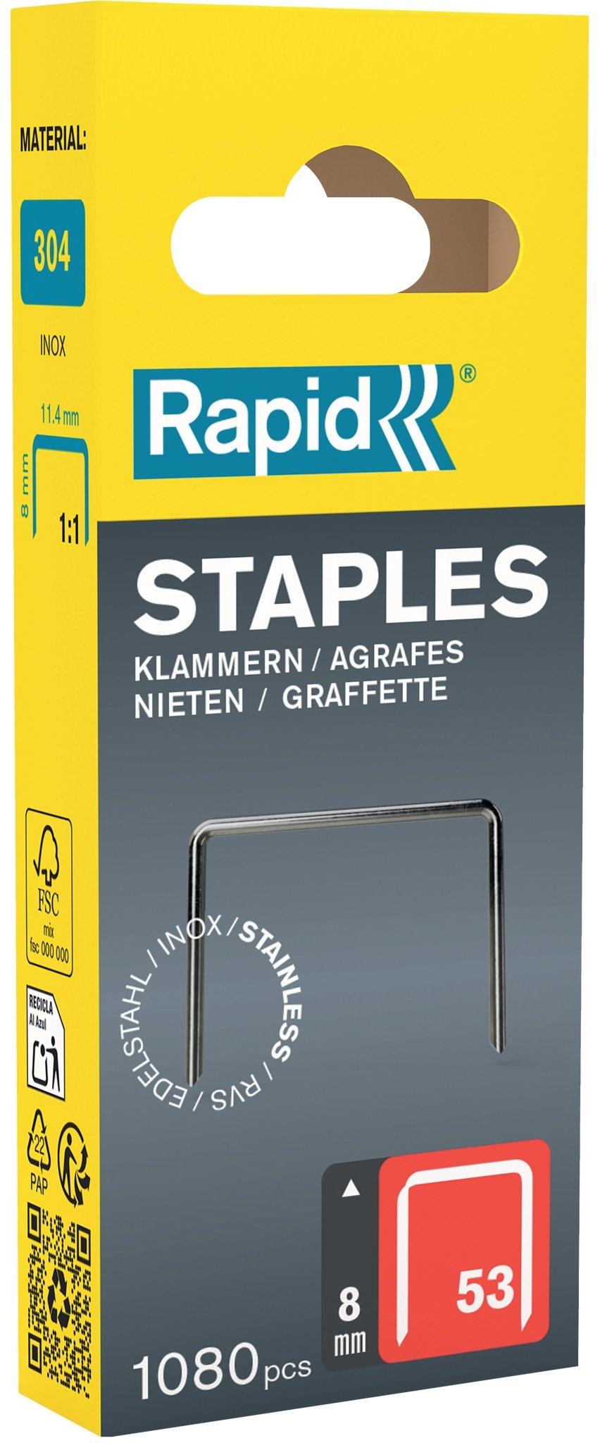 Nieten 53/8 mm RVS 1.080 stuks - Tools - 3BUTE